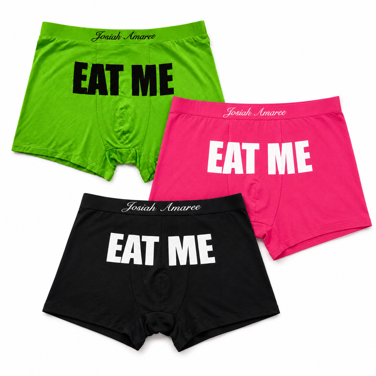 EAT ME BOXERS 3-PACK BUNDLE